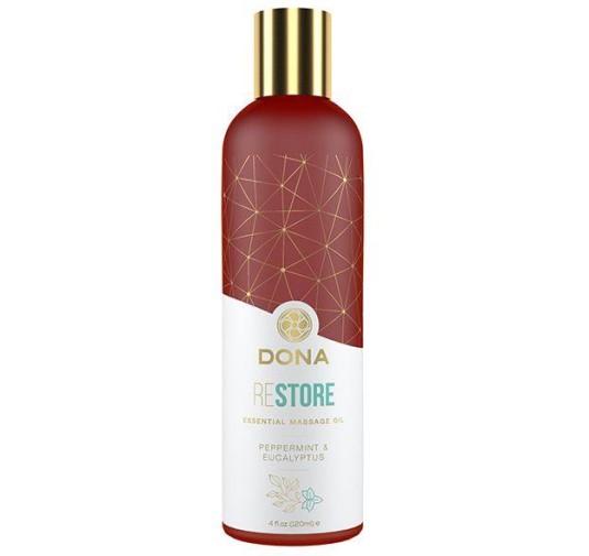 Dona - Essentiële Massageolie Herstel Pepermunt & Eucalyptus 120 ml